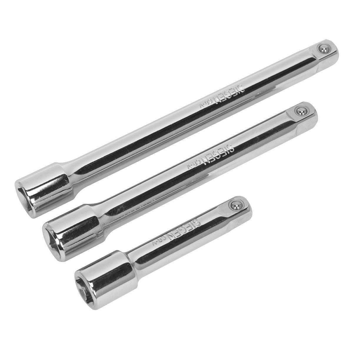 Siegen Extension Bar Set 3/8"Sq Drive 3pc S0719