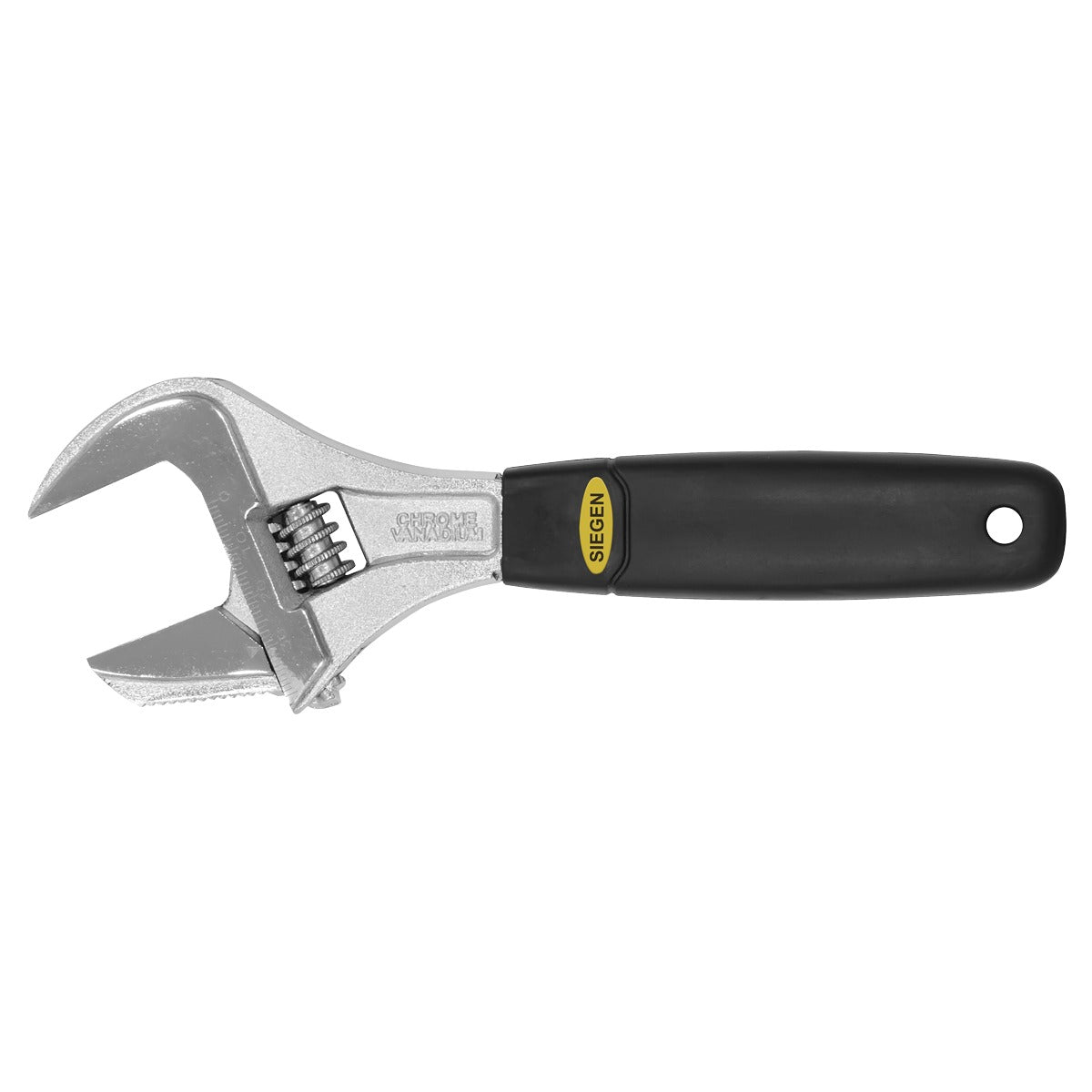 Siegen Adjustable Wrench with Extra-Wide Jaw Capacity 200mm S0854