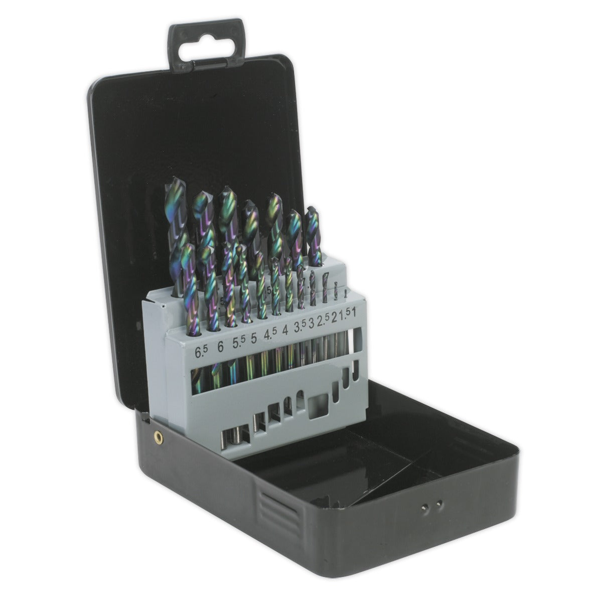 Siegen HSS Edge Ground Drill Bit Set 19pc - DIN 338 S0868