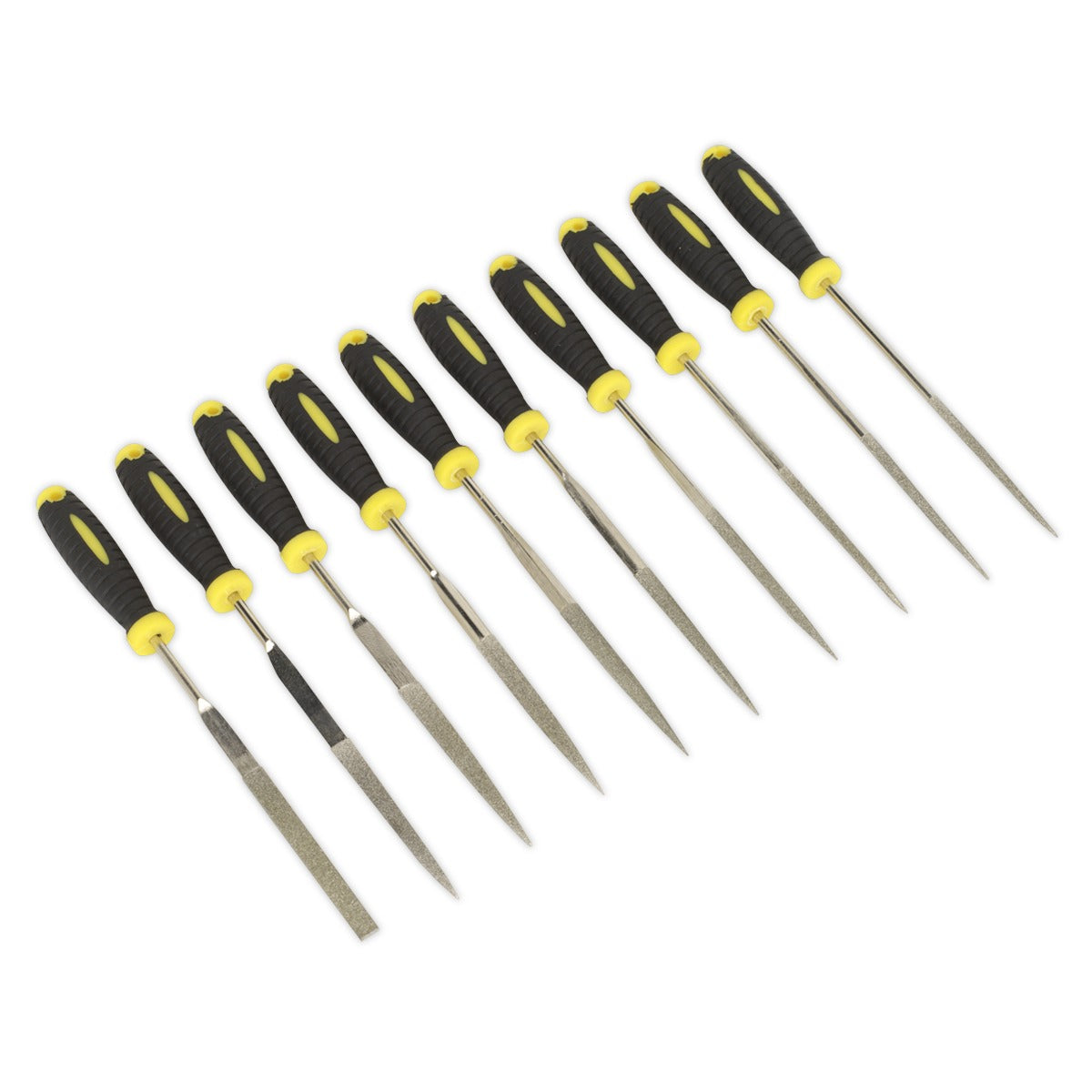 Siegen Diamond Needle File Set 100mm 10pc S0896