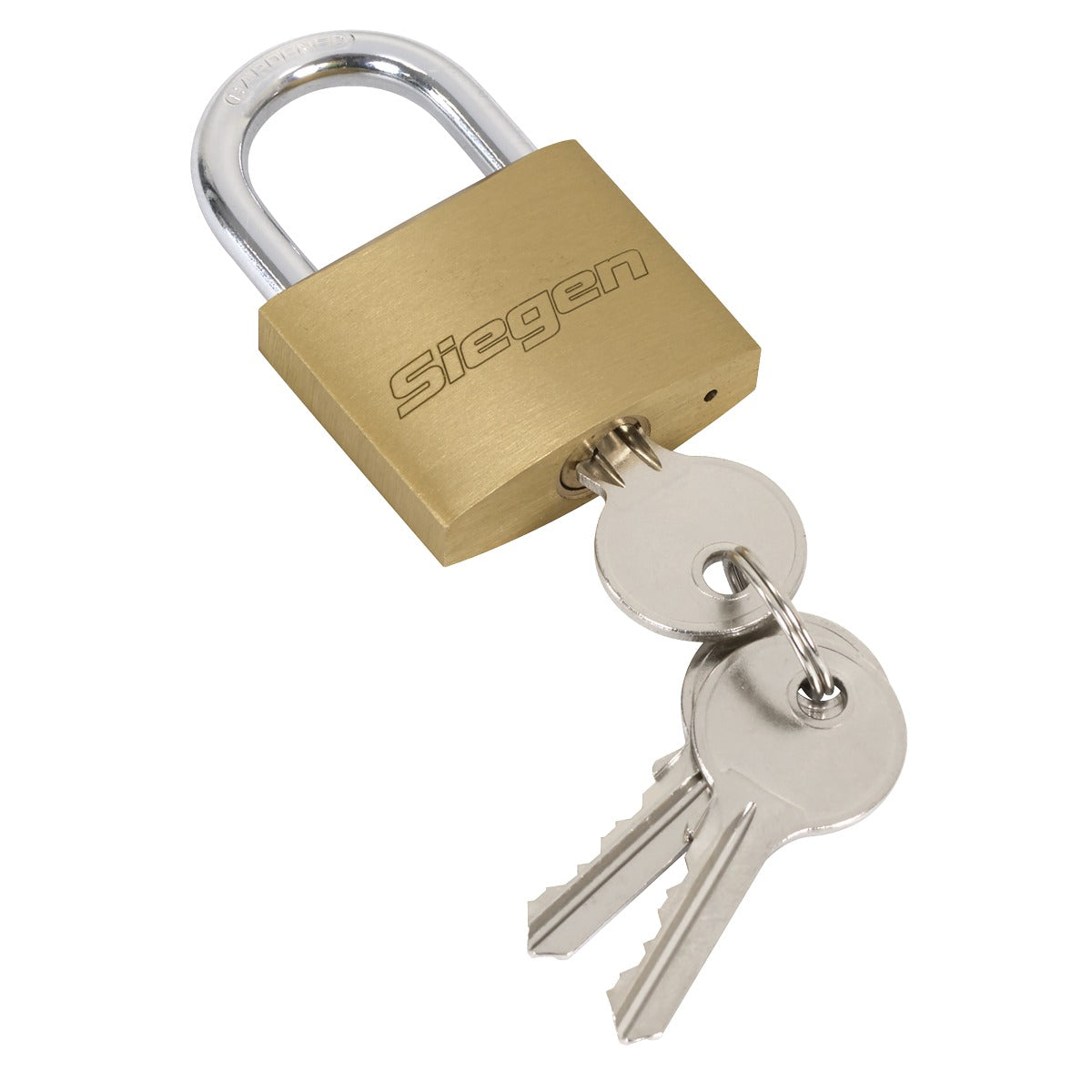 Siegen Brass Body Padlock with Brass Cylinder Keyed Alike - Pack of 4 S0992