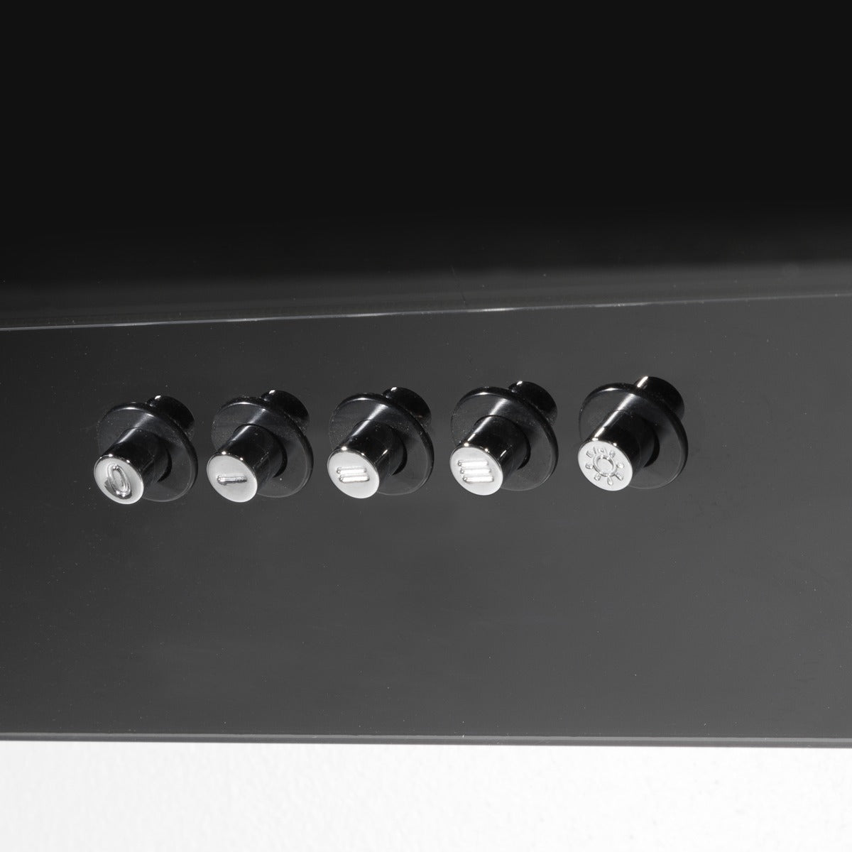 Baridi Angled Chimney Cooker Hood with Carbon Filters & LED Lamp 90cm, Energy Class A - Black Glass DH106