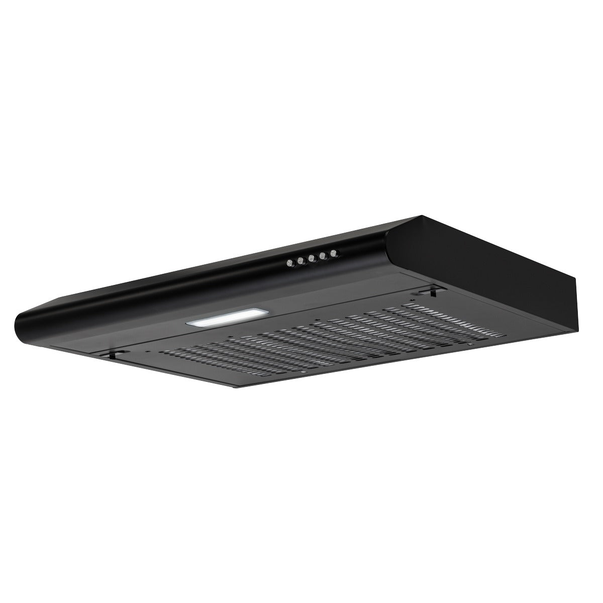 Baridi Visor Cooker Hood Extractor Fan 60cm - Black DH107