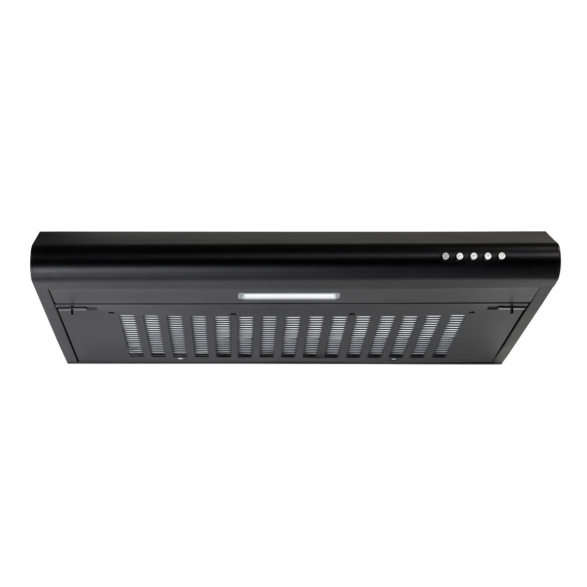 Baridi Visor Cooker Hood Extractor Fan 60cm - Black DH107