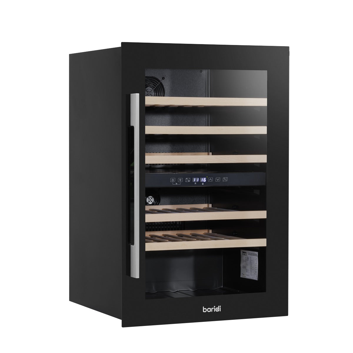 Baridi 57 Bottle Dual Zone Wine Fridge & Cooler 60cm DH118