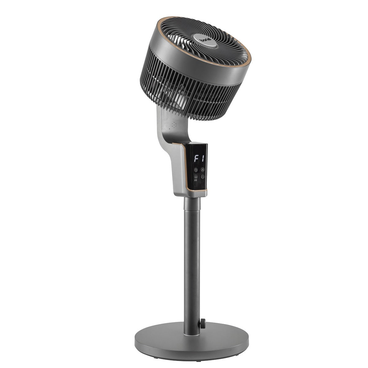 Baridi 12" Pedestal Fan with Remote Control & 12hr Timer 230V - Grey DH141