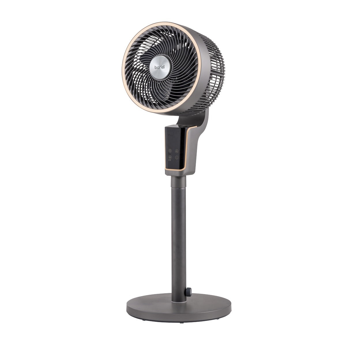 Baridi 12" Pedestal Fan with Remote Control & 12hr Timer 230V - Grey DH141