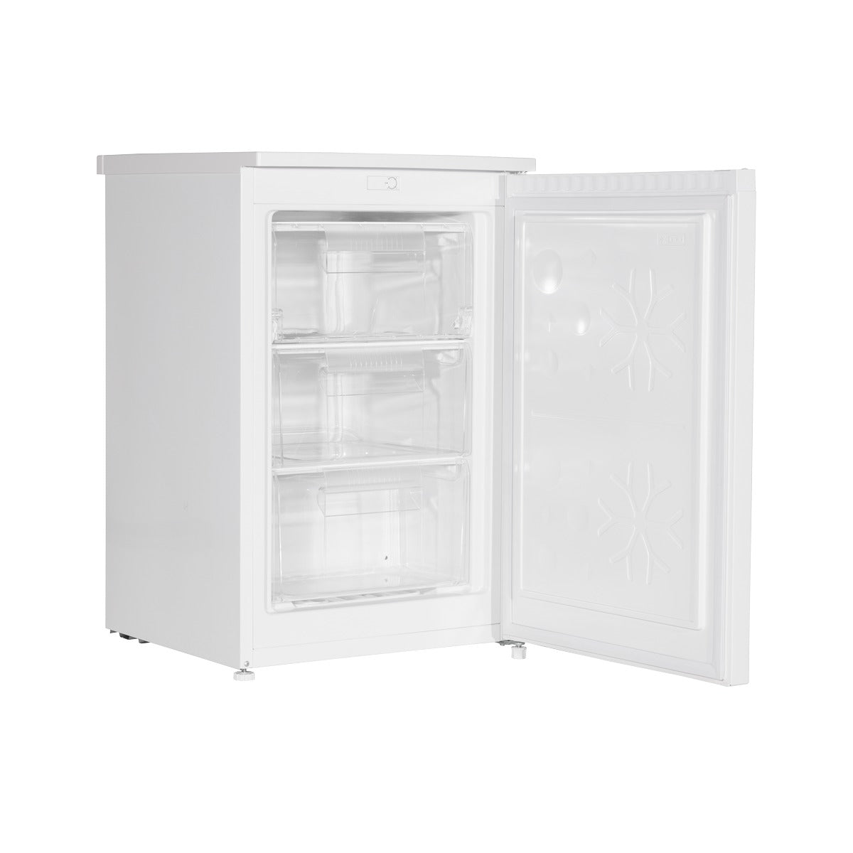 Baridi 55cm Undercounter Freezer with Adjustable Thermostat 85L - White DH250