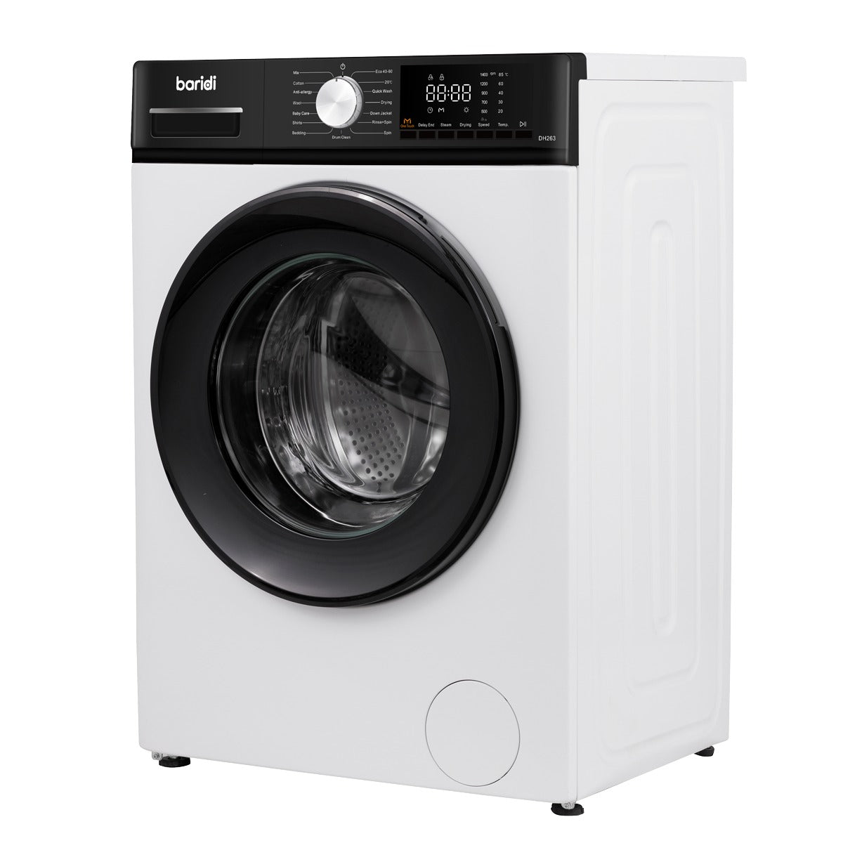 Baridi 8/5kg Washer Dryer, Front Loading, 1400rpm Energy Rating A – White DH263