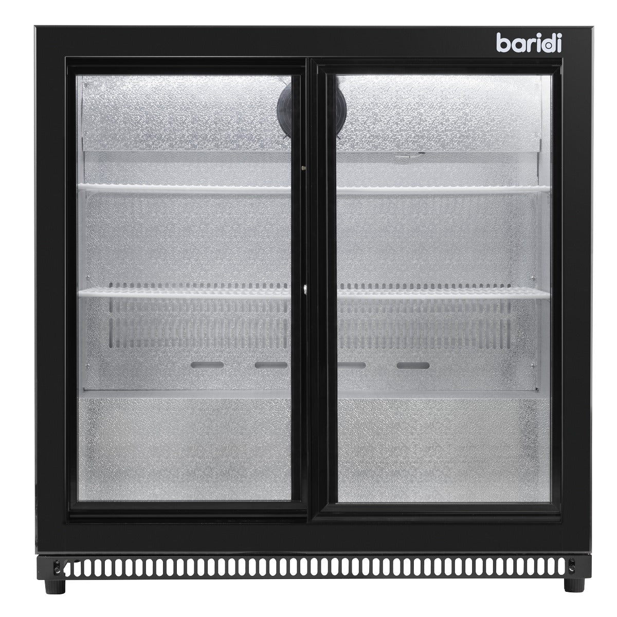 Baridi Back Bar Drinks Fridge/Cooler with Double Sliding Doors, 190L Capacity DH273