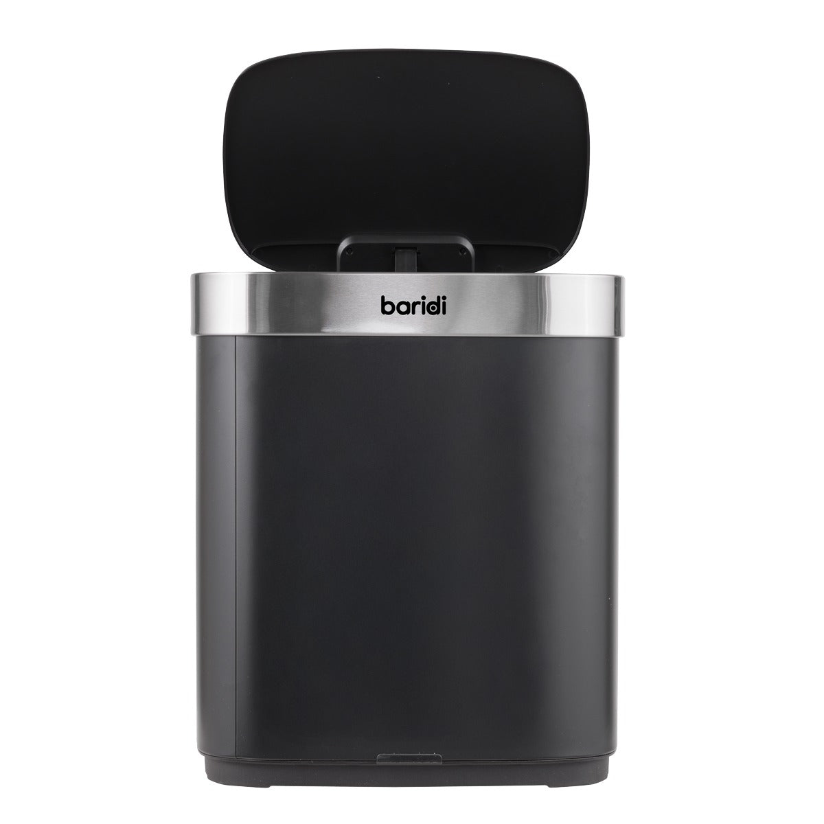 Baridi Sensor Bin 50L - Black/Stainless Steel DH281