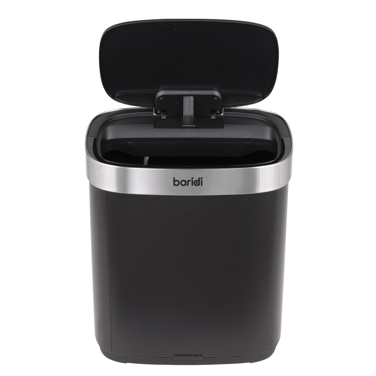 Baridi Sensor Bin 50L - Black/Stainless Steel DH281
