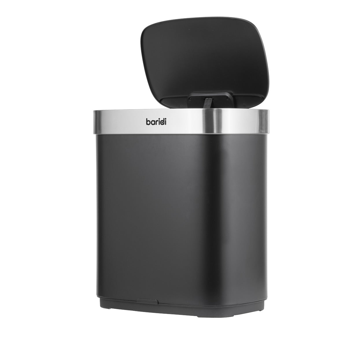 Baridi Sensor Bin 50L - Black/Stainless Steel DH281