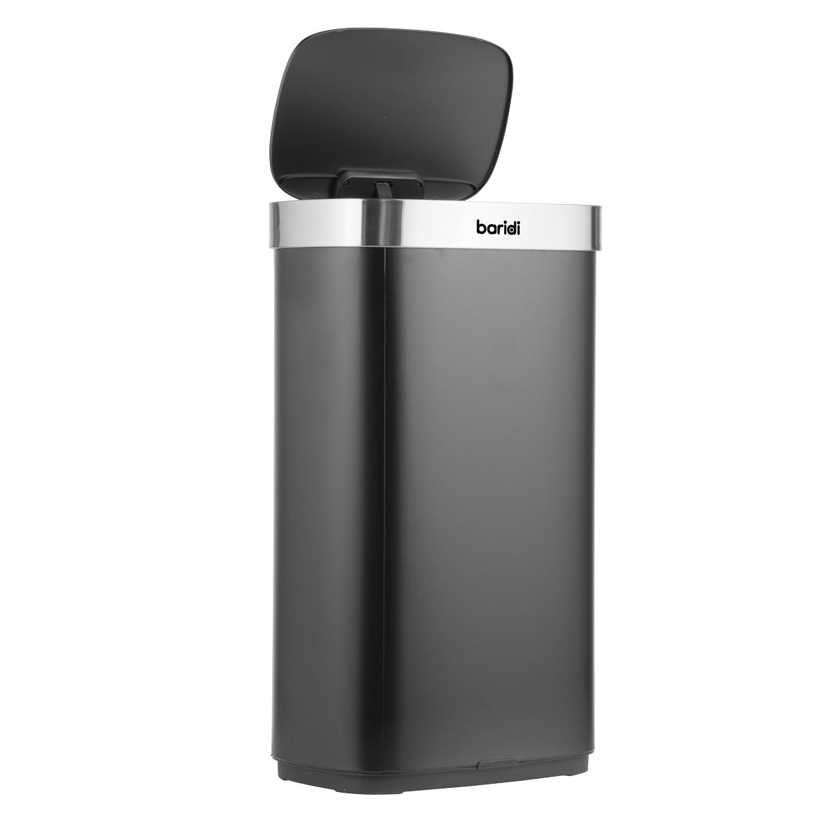 Baridi Sensor Bin 80L - Black/Stainless Steel DH283