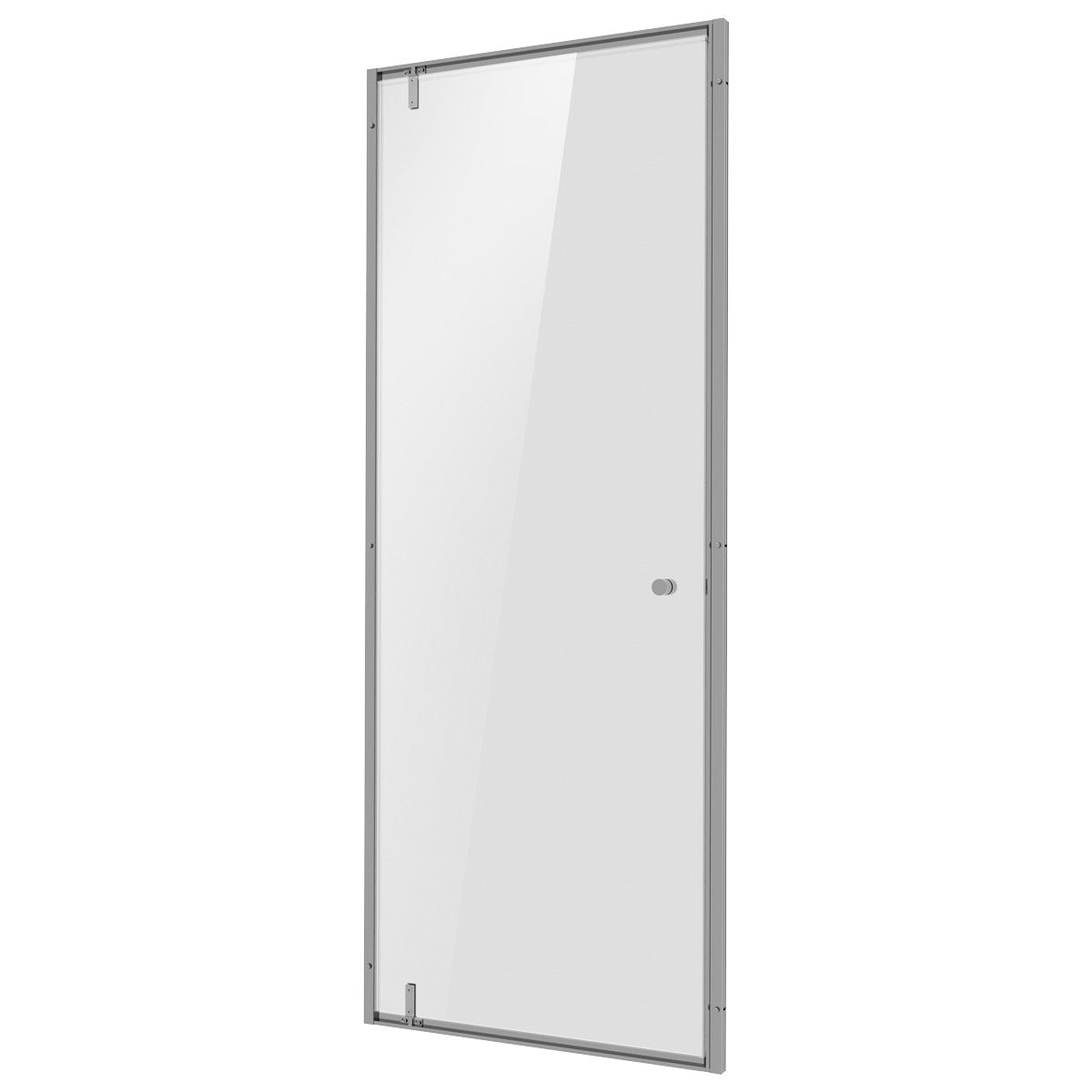 Baridi Hinged Shower Door 800 x 1850mm, 6mm Tempered Glass, Reversible - Chrome DH306
