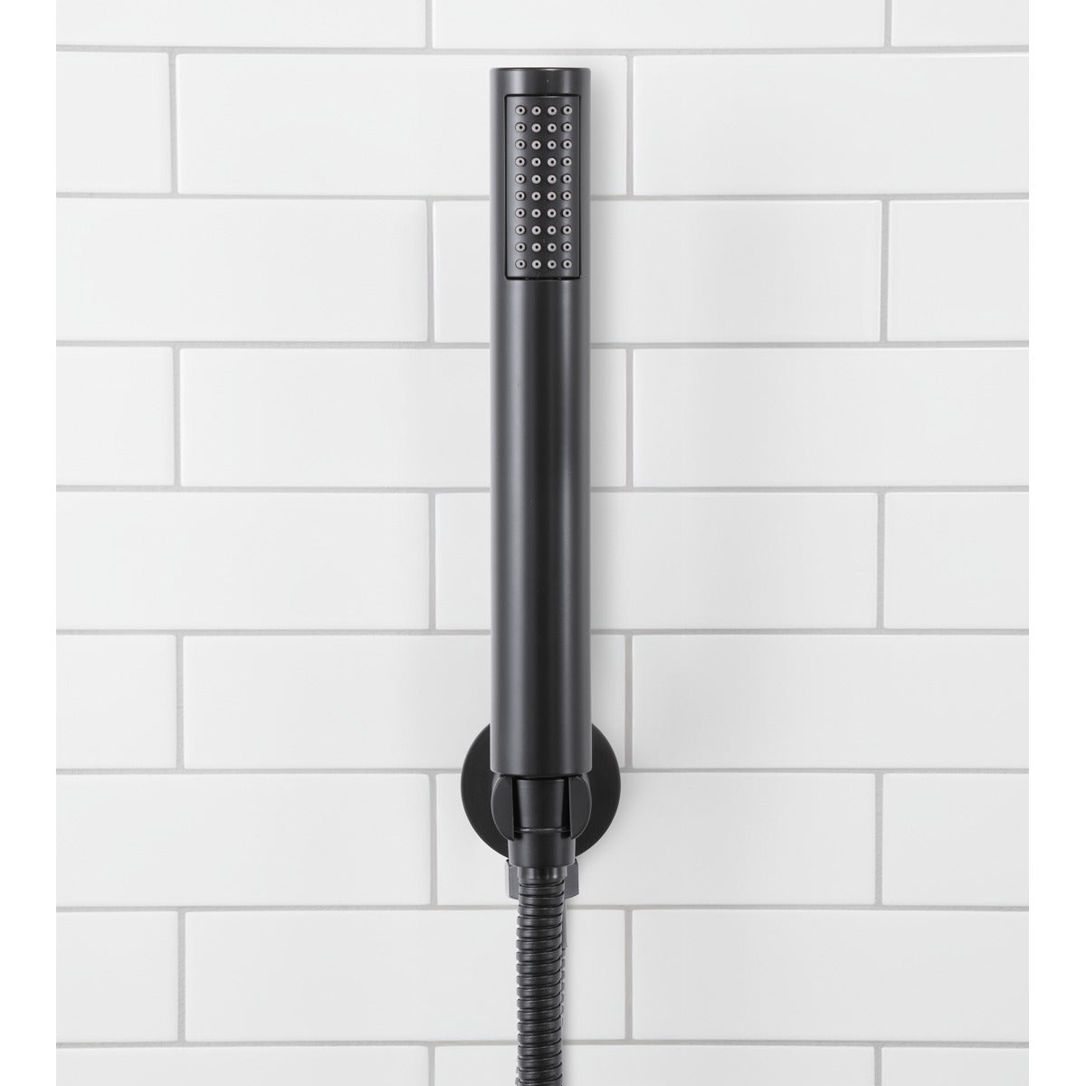 Baridi Concealed Thermostatic Shower Set, 20cm Round Head & Hand Shower - Black DH319