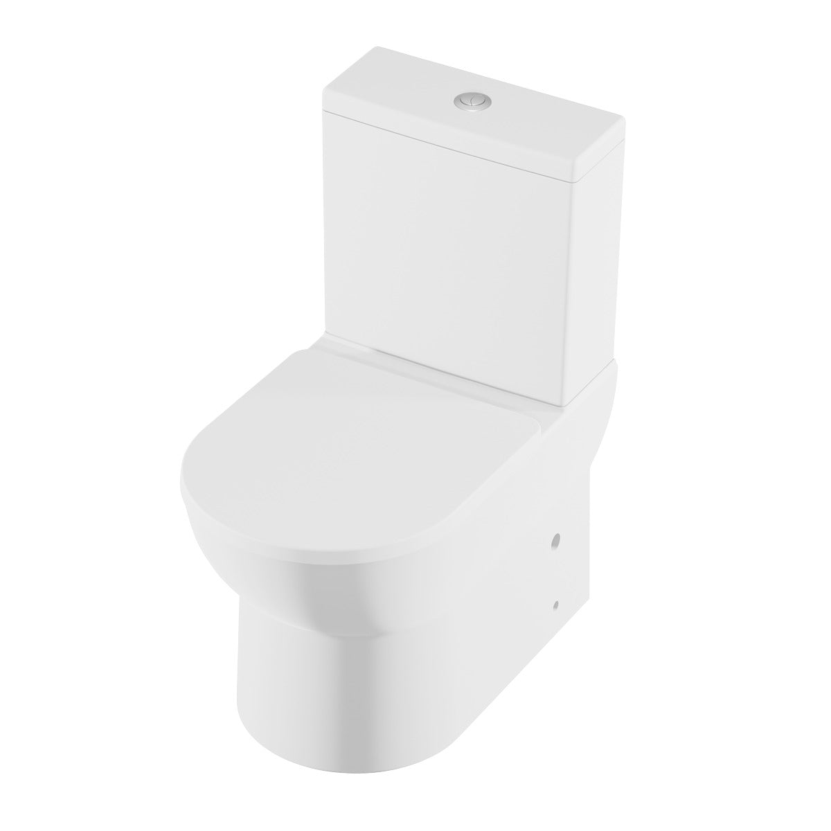 Baridi Close-Coupled Toilet with Soft Close Seat, Dual Flush Cistern & Rimless Flush – White DH333