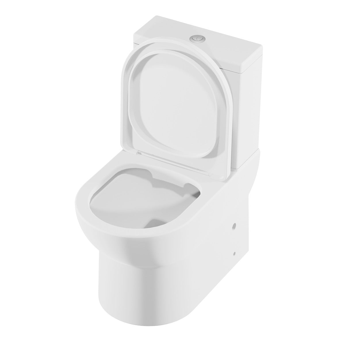 Baridi Close-Coupled Toilet with Soft Close Seat, Dual Flush Cistern & Rimless Flush – White DH333