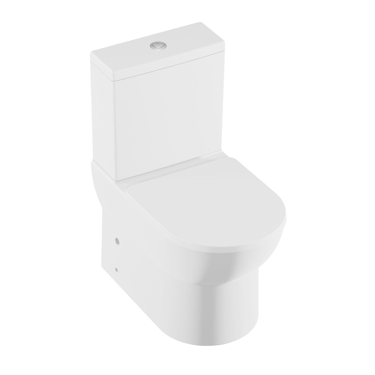 Baridi Close-Coupled Toilet with Soft Close Seat, Dual Flush Cistern & Rimless Flush – White DH333