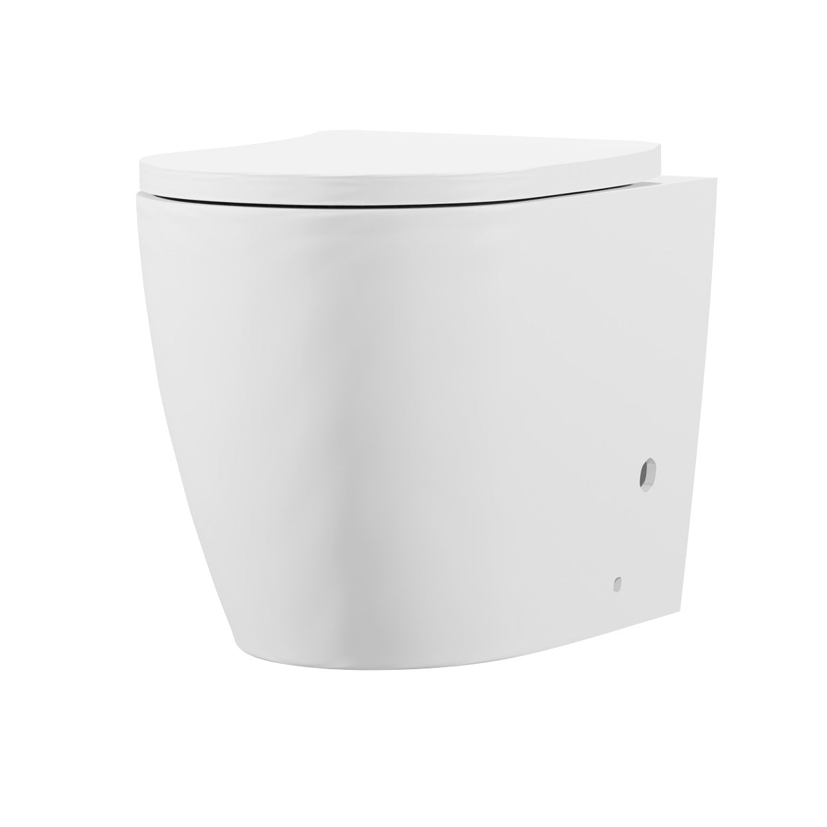 Baridi Back-to-Wall Toilet with Soft Close Seat & Rimless Flush – White DH334