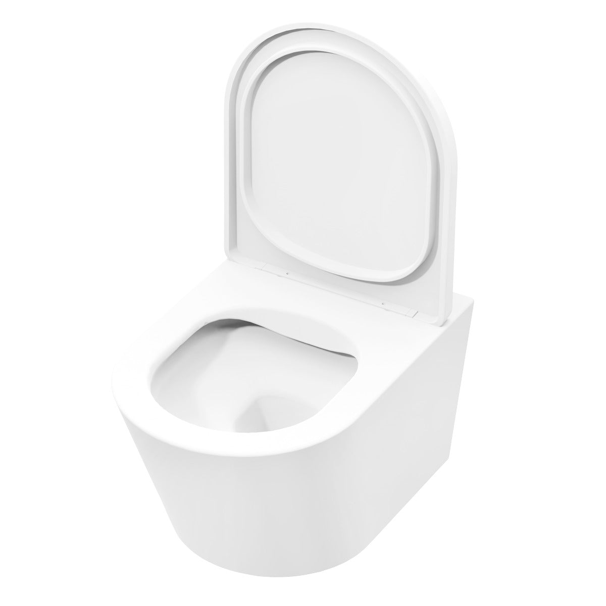 Baridi Wall Hung Toilet with Soft Close Seat & Rimless Flush – White DH335