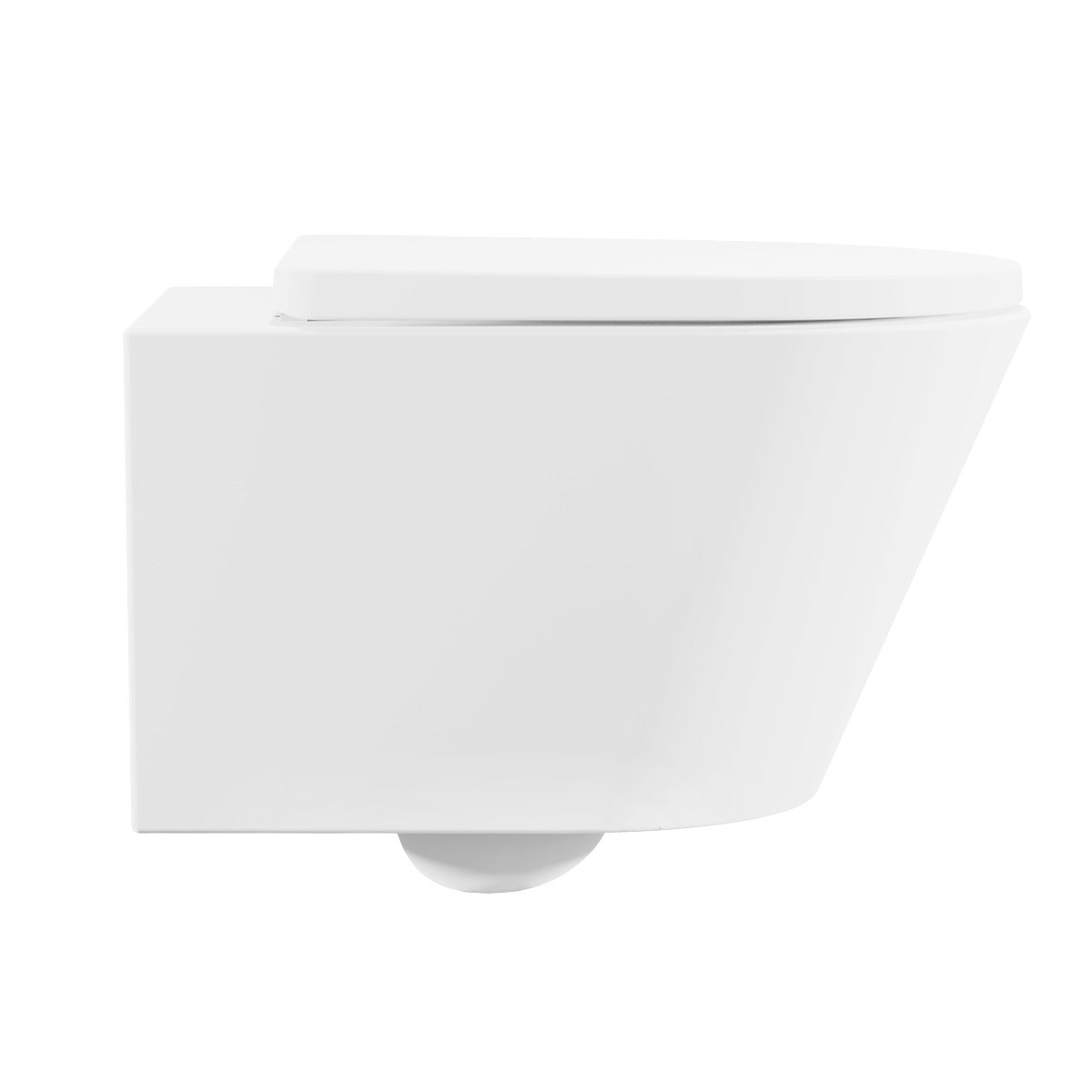 Baridi Wall Hung Toilet with Soft Close Seat & Rimless Flush – White DH335