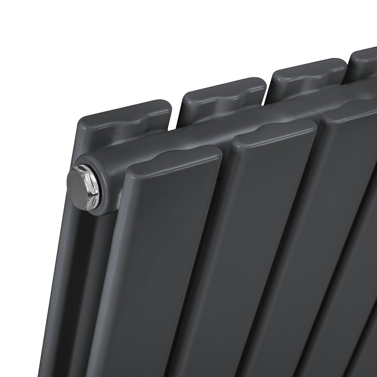 Baridi Horizontal Radiator Contemporary Double Flat Panel Design 420 x 600mm – Anthracite DH338