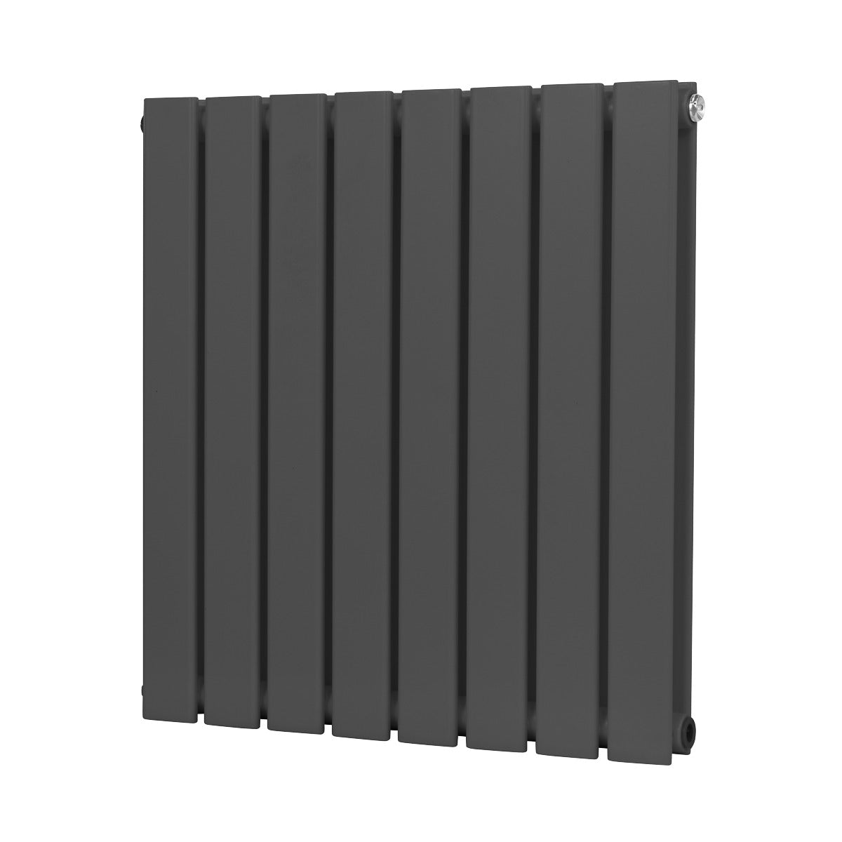 Baridi Horizontal Radiator Contemporary Double Flat Panel Design 600 x 560mm – Anthracite DH339