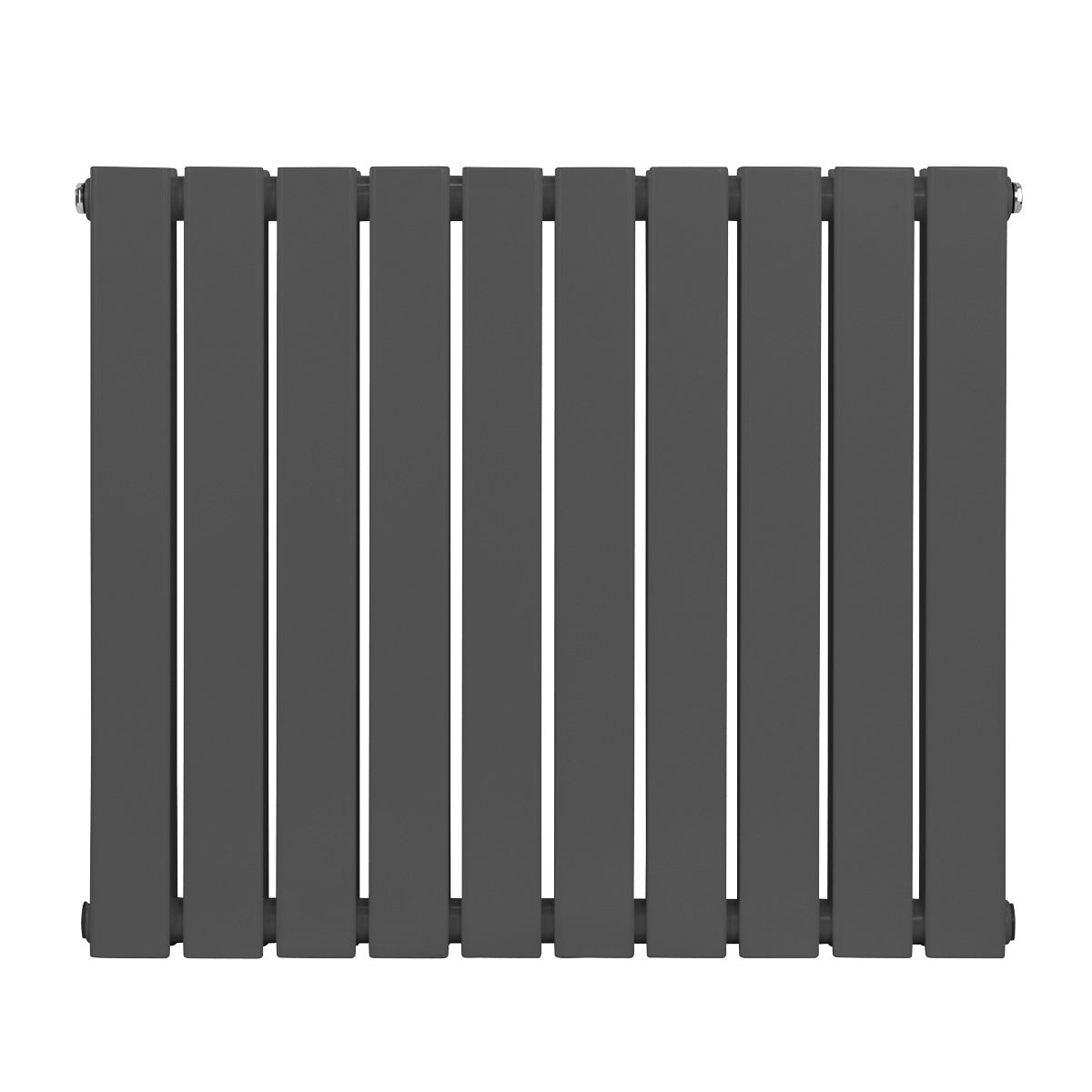 Baridi Horizontal Radiator Contemporary Double Flat Panel Design 600 x 700mm – Anthracite DH340