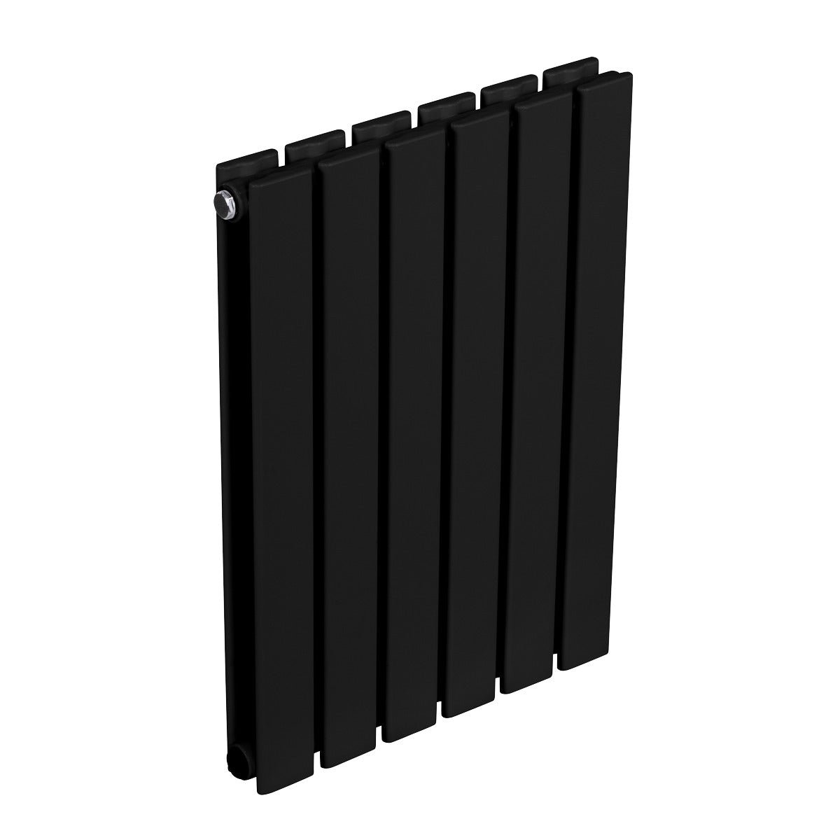 Baridi Horizontal Radiator Contemporary Double Flat Panel Design 600 x 420mm – Black DH343