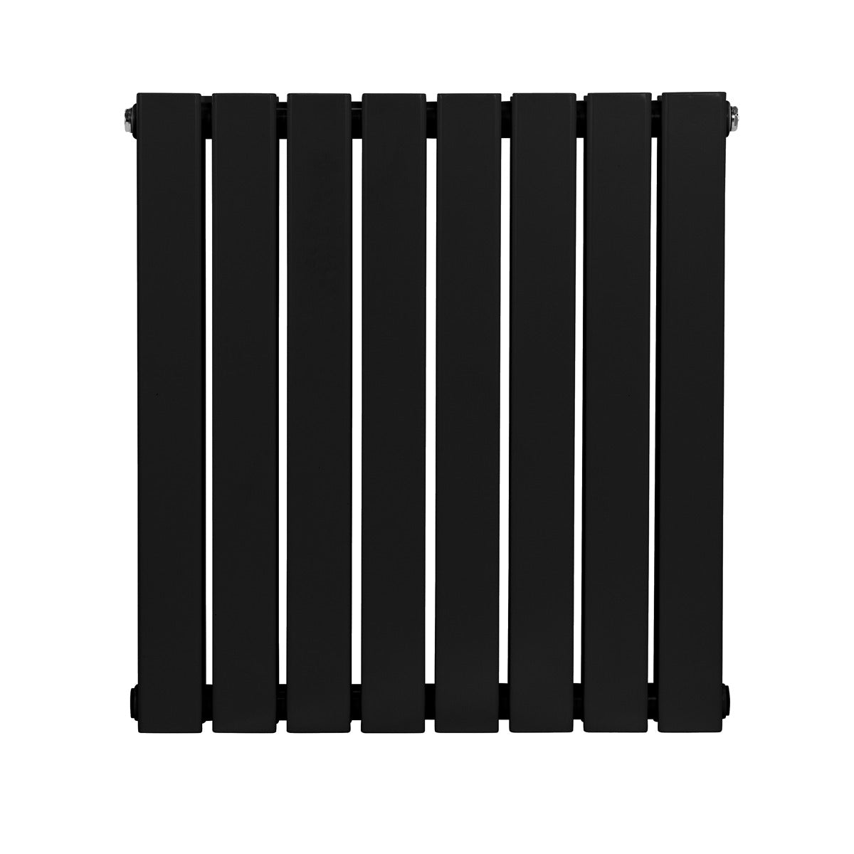 Baridi Horizontal Radiator Contemporary Double Flat Panel Design 600 x 560mm – Black DH344
