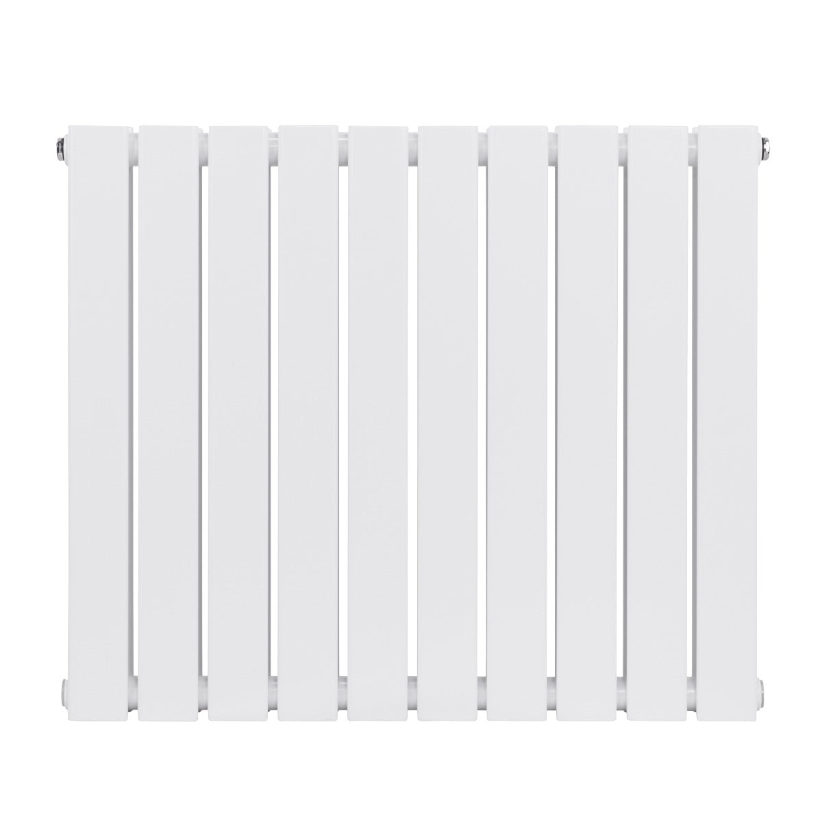Baridi Horizontal Radiator Contemporary Double Flat Panel Design 600 x 700mm - White DH350