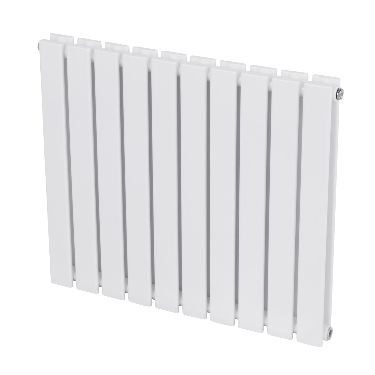 Baridi Horizontal Radiator Contemporary Double Flat Panel Design 600 x 700mm - White DH350