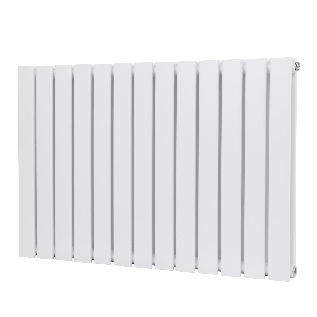 Baridi Horizontal Radiator Contemporary Double Flat Panel Design 600 x 910mm – White DH351