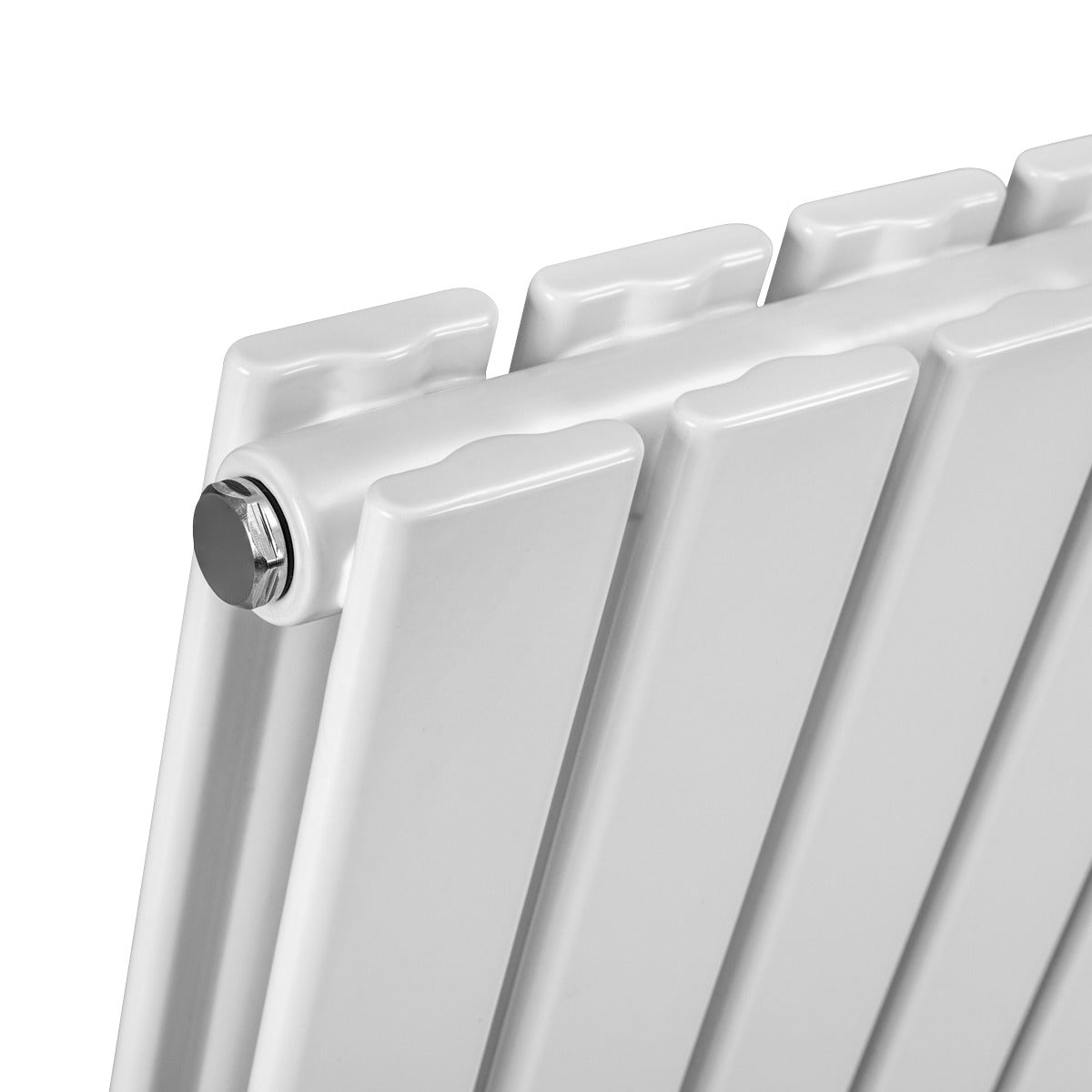 Baridi Horizontal Radiator Contemporary Double Flat Panel Design 600 x 910mm – White DH351
