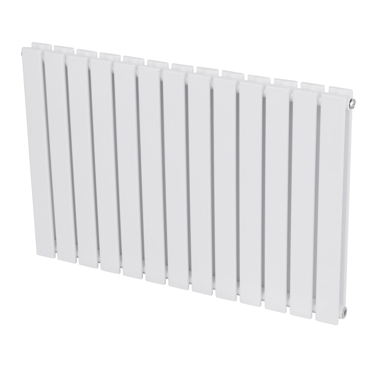 Baridi Horizontal Radiator Contemporary Double Flat Panel Design 600 x 910mm – White DH351