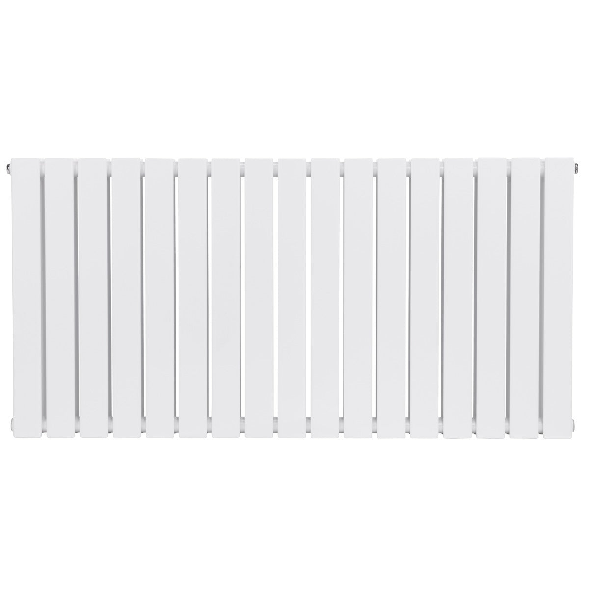 Baridi Horizontal Radiator Contemporary Double Flat Panel Design 600 x 1190mm – White DH352