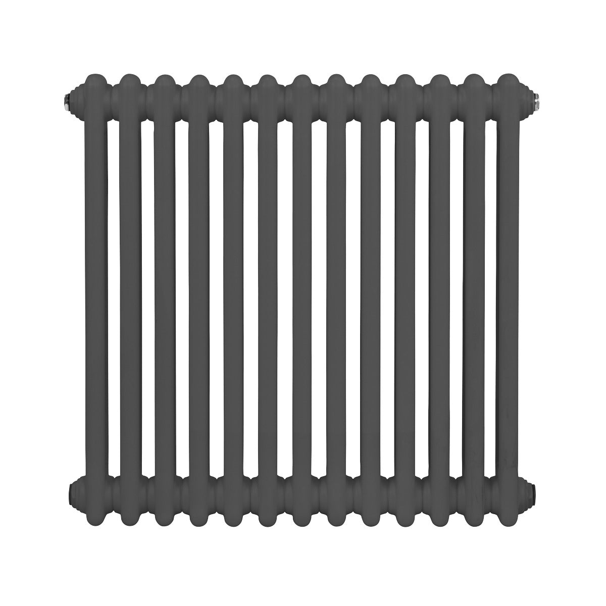 Baridi Horizontal Traditional 2 Column Radiator 600 x 607mm – Anthracite DH357