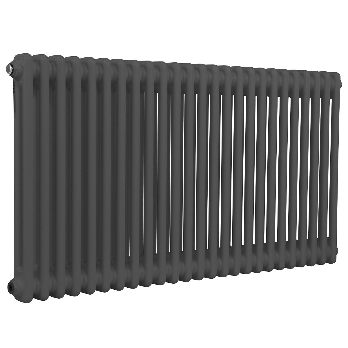 Baridi Horizontal Traditional 2 Column Radiator 600 x 1147mm – Anthracite DH360