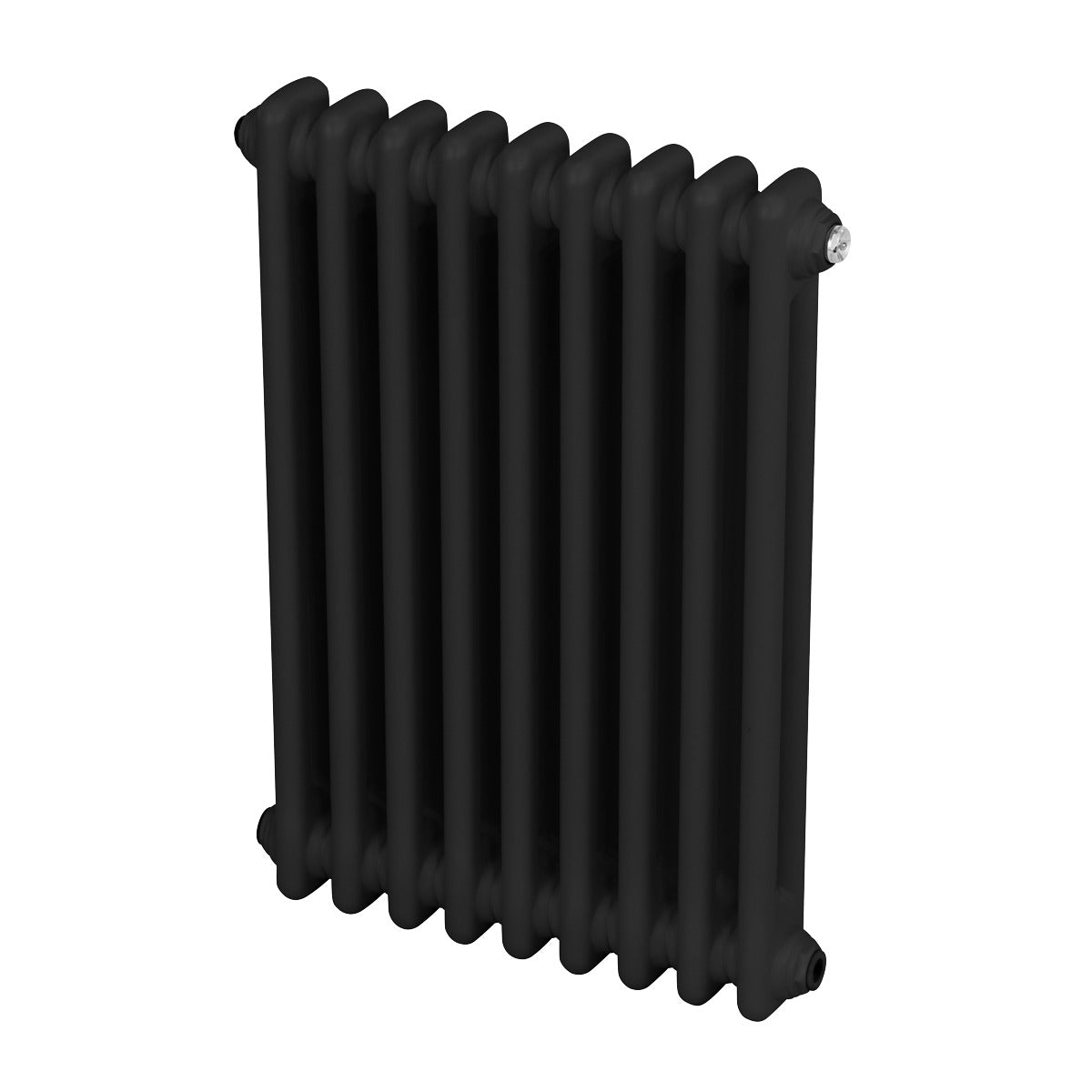 Baridi Horizontal Traditional 2 Column Radiator 600 x 427mm – Black DH361