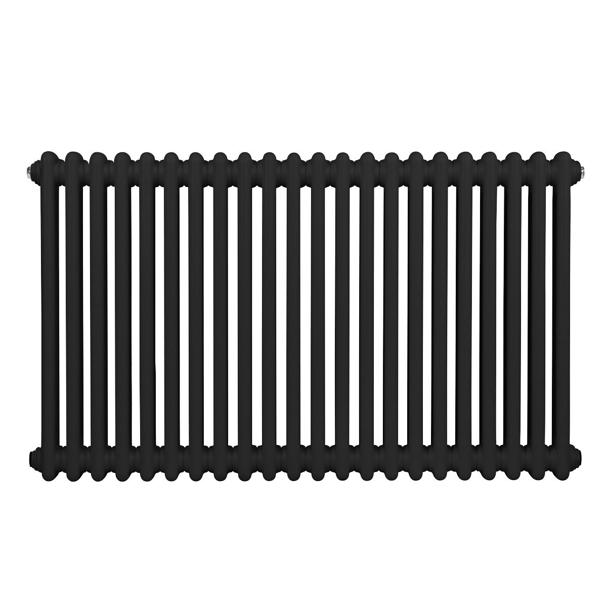 Baridi Horizontal Traditional 2 Column Radiator 600 x 1012mm – Black DH364