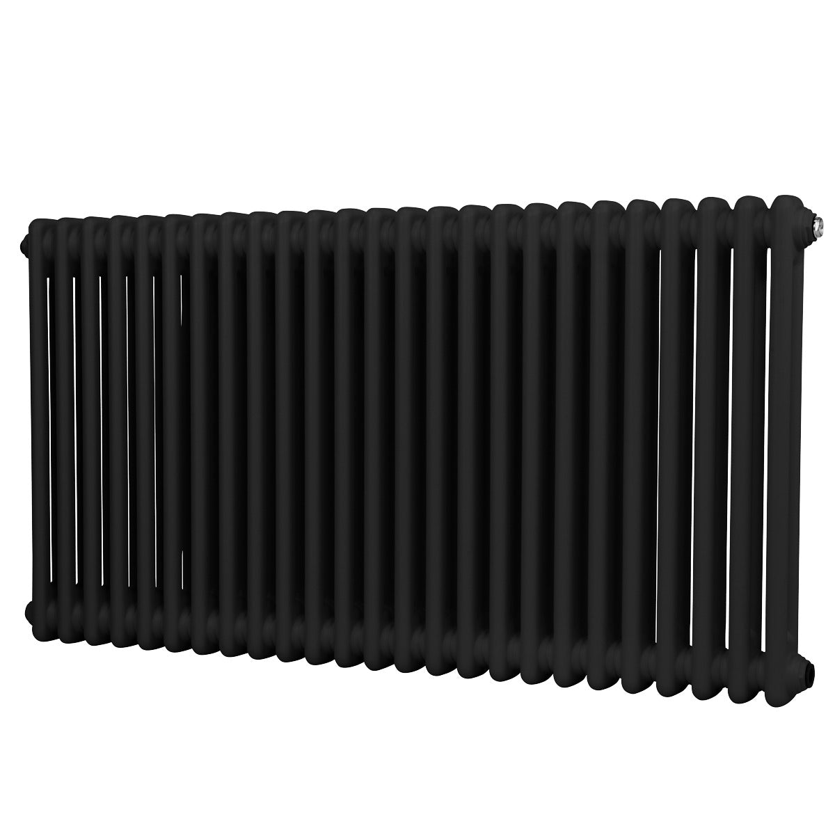 Baridi Horizontal Traditional 2 Column Radiator 600 x 1147mm – Black DH365