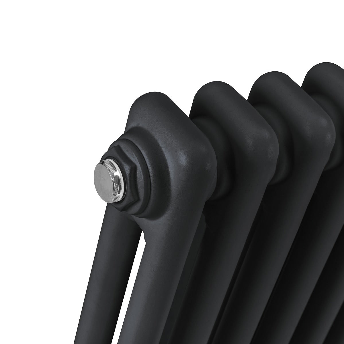 Baridi Horizontal Traditional 2 Column Radiator 600 x 1147mm – Black DH365