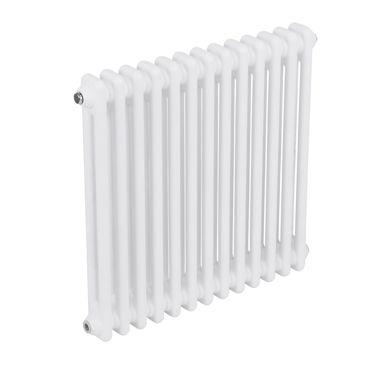 Baridi Horizontal Traditional 2 Column Radiator 600 x 607mm – White DH367