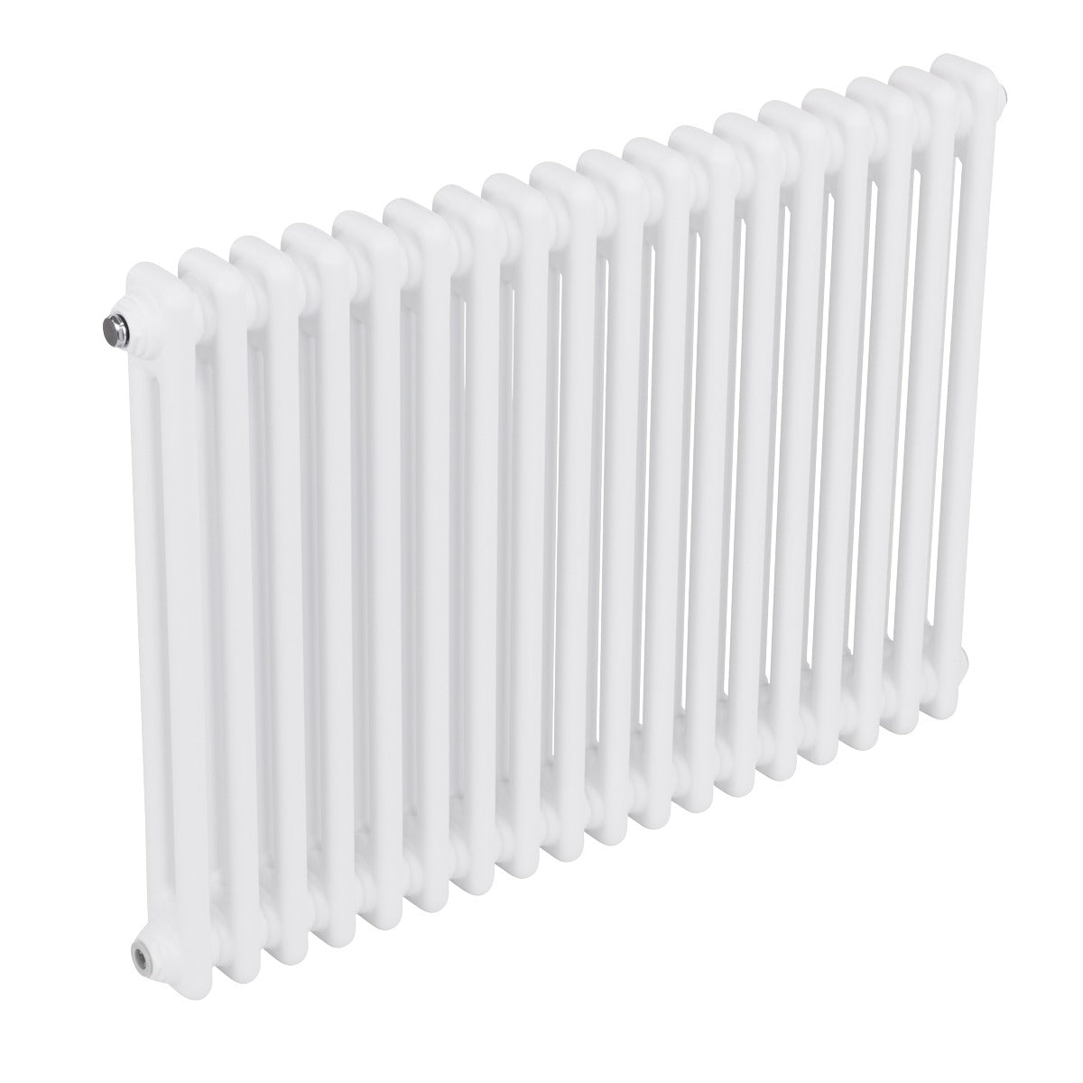 Baridi Horizontal Traditional 2 Column Radiator 600 x 832mm – White DH368