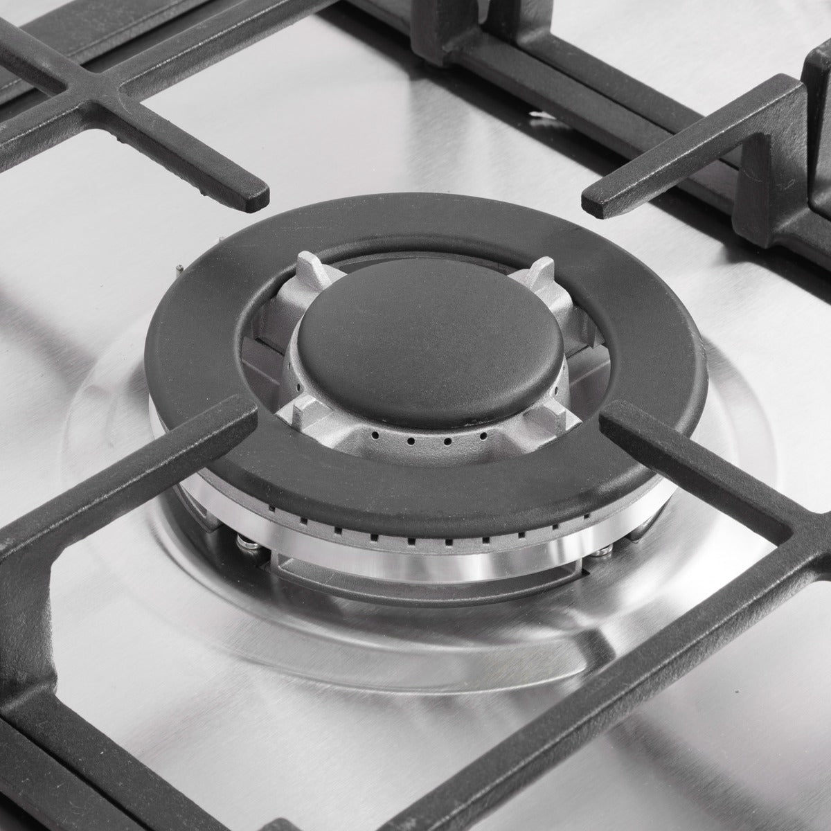 Baridi 90cm Gas Hob Stainless Steel with 5 Burners, Cast Iron Supports & Auto Ignition 11kW DH382