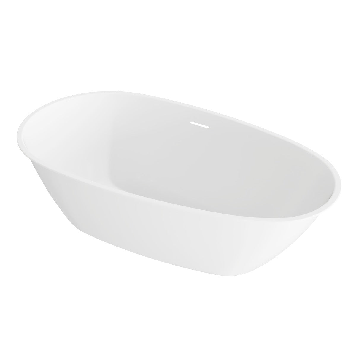 Baridi Double-Ended Slim Rim Bath with Overflow System 150cm – Gloss White DH416