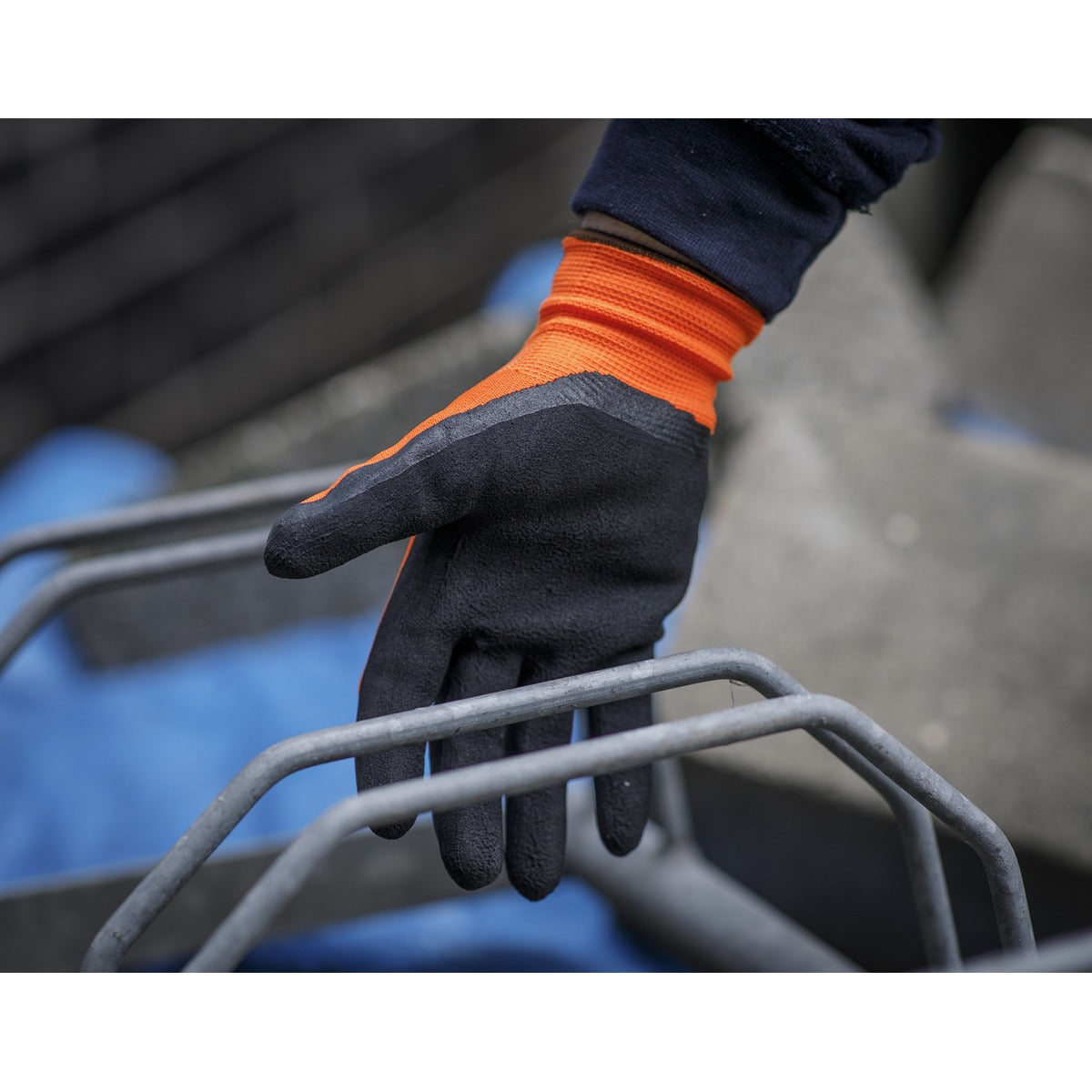 Worksafe Foam Latex Gloves, Large - Pair 9140L