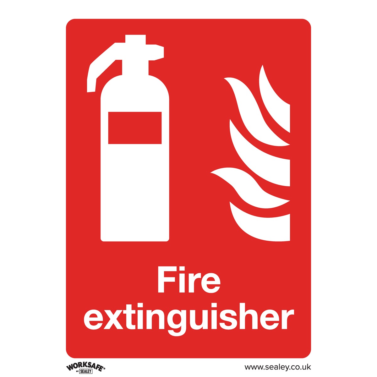 Worksafe Fire Extinguisher Safety Sign - Rigid Plastic SS15P1