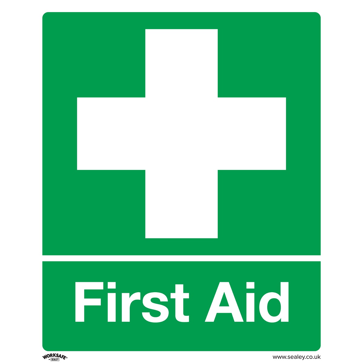 Worksafe First Aid Safety Sign - Rigid Plastic SS26P1